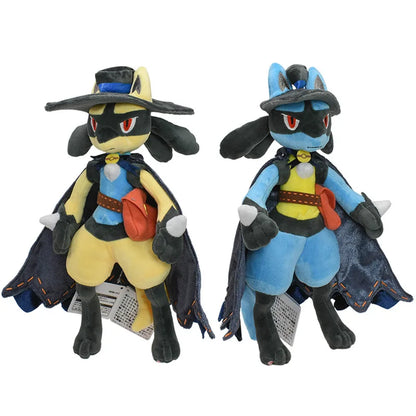 25-32cm Pokemon Anime Figure Lucario Zeraora Pet Plush Dolls Cute Cartoon Collection Ornaments Stuffed Model Kids Xmas Toy Gifts