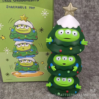 Toy Story Alien Figures Christmas Tree Action Figures Stackable Toy Q Version Kawaii Gifts Model Ornaments Toy