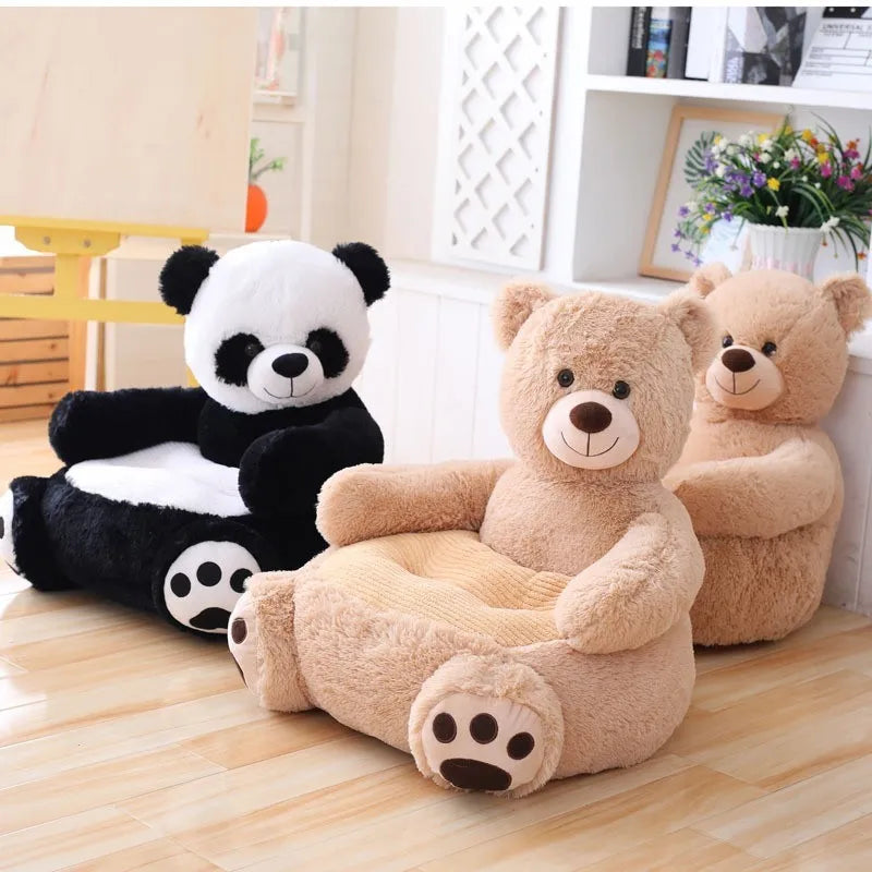 FULLOVE Teddy Bear Panda Cartoon Sofa Cartoon Toy Lazy Man Cute Duck Unicorn Small Sofa Seat Baby Bassinet Chaise Bebe Newborn