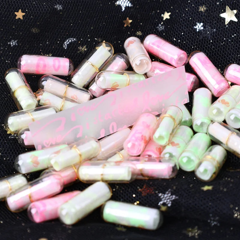 Luminous Message Capsule Wedding Party Favors Transparent In Bottle DIY Capsules Love Letter Pill with Roll Paper Valentine Gift