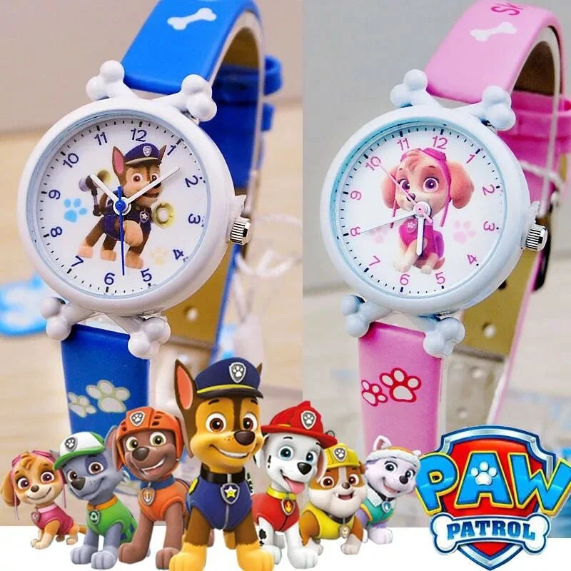 Cute Paw Patrol Watch Cartoon Figure Skye Chase Marshall Everest Children's Electronic Digital Waterproof Watches Kids Toy Gifts