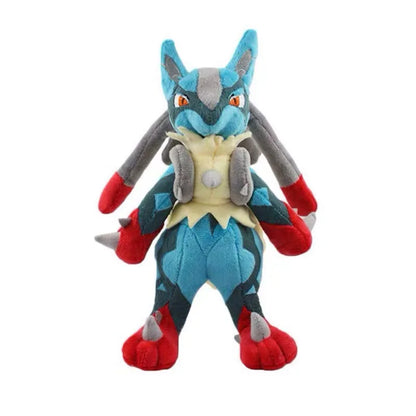 25-32cm Pokemon Anime Figure Lucario Zeraora Pet Plush Dolls Cute Cartoon Collection Ornaments Stuffed Model Kids Xmas Toy Gifts