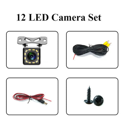 Car Rear View Camera Night Vision Reversing Auto Parking Camera IP68 Waterproof CCD LED Auto Backup Monitor 170 Degree HD Image