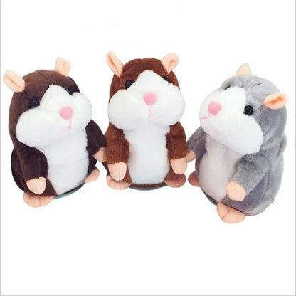 Anime  Models Talking Hamster Mouse Pet Speak Talking Sound Record Hamster Educational Plush Toy for Children Christmas Gift