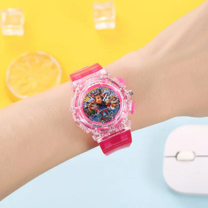 Cute Paw Patrol Watch Cartoon Figure Skye Chase Marshall Everest Children's Electronic Digital Waterproof Watches Kids Toy Gifts