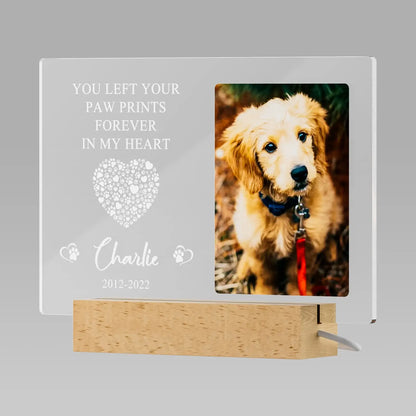 Personalized Dog Memorial Gifts Custom Photo Night Lights Pet Loss Gifts Cat Memorial Photo Frame Sympathy Gifts