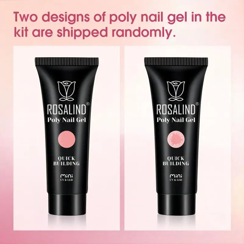 ROSALIND Poly Acrylic Gel For Manicure 12/15/30/60ML Nail Gel For Extension  Poly Nails Gels Art Poly Painting Gel polish