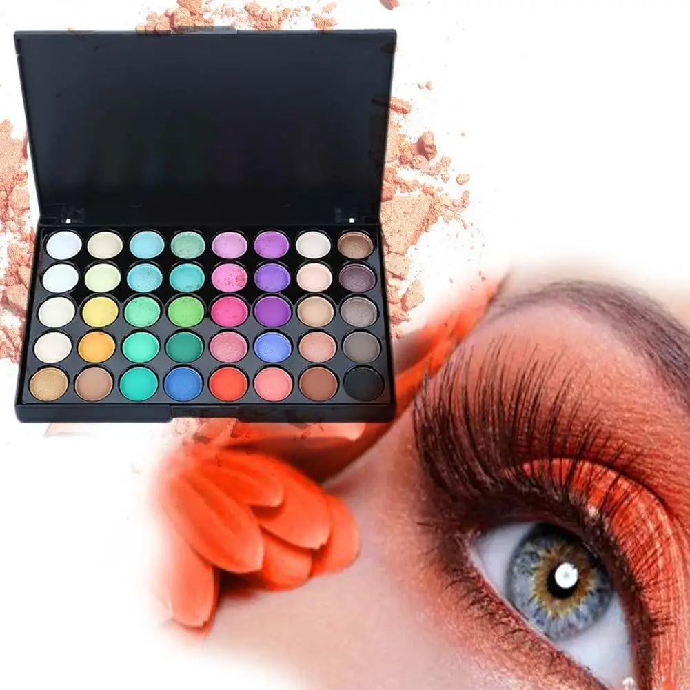 40 Color Matte Eyeshadow Palette Glitter Eye Shadow Waterproof Long Lasting Make Up Pallet Shimmer Fashion Highly Pigmented