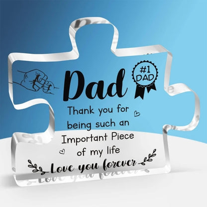 Acrylic Block Puzzle Decoration Thanksgiving Party Supplies Show Appreciation to Family Friends Memorable Gift Celebrate