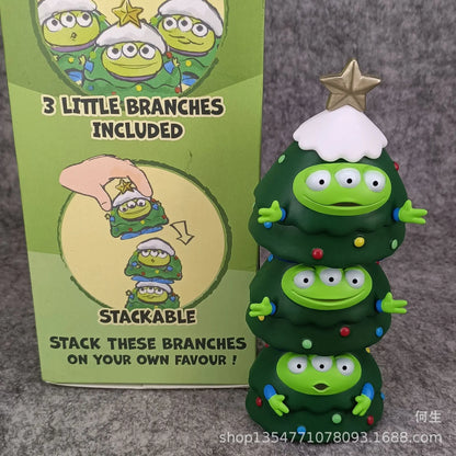 Toy Story Alien Figures Christmas Tree Action Figures Stackable Toy Q Version Kawaii Gifts Model Ornaments Toy