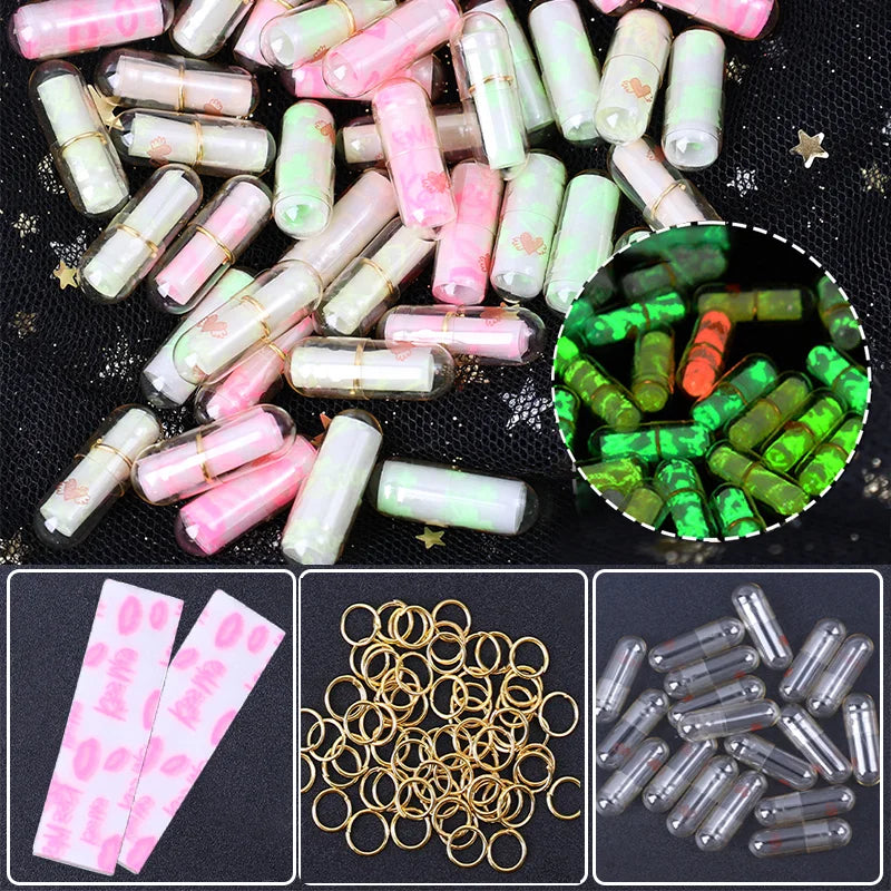 Luminous Message Capsule Wedding Party Favors Transparent In Bottle DIY Capsules Love Letter Pill with Roll Paper Valentine Gift