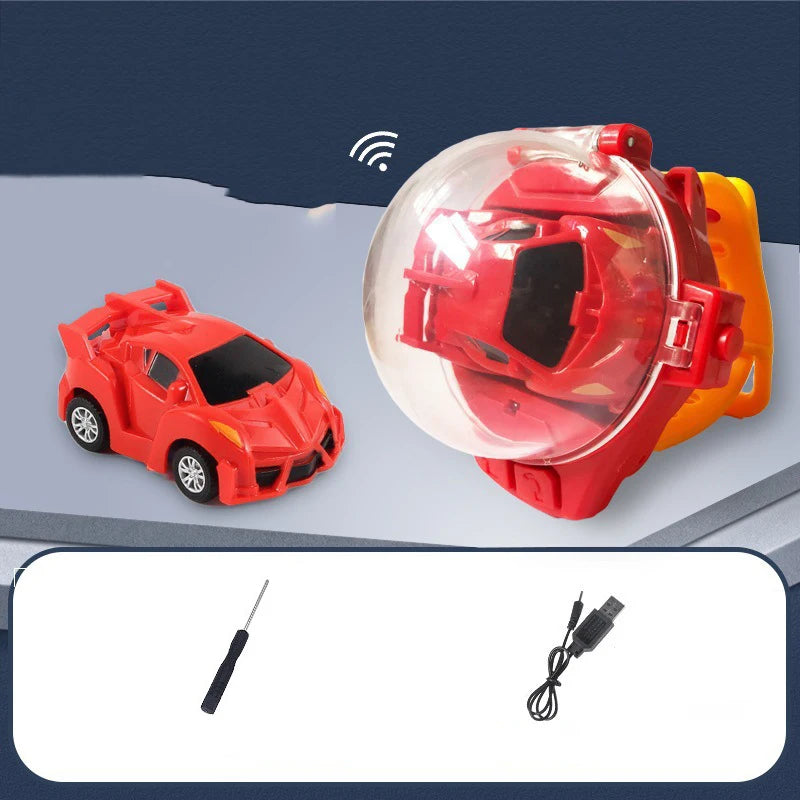 2.4G Mini Watch Control Car Cute RC Car Accompany with Your Kids Gift for Boys Kids on Birthday Christmas Watch RC Car Toy