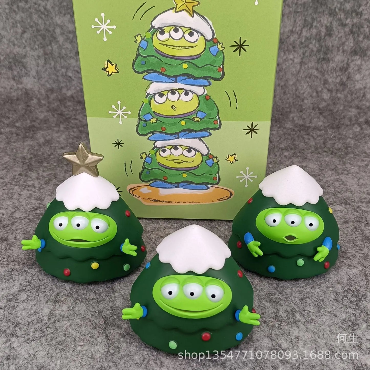 Toy Story Alien Figures Christmas Tree Action Figures Stackable Toy Q Version Kawaii Gifts Model Ornaments Toy