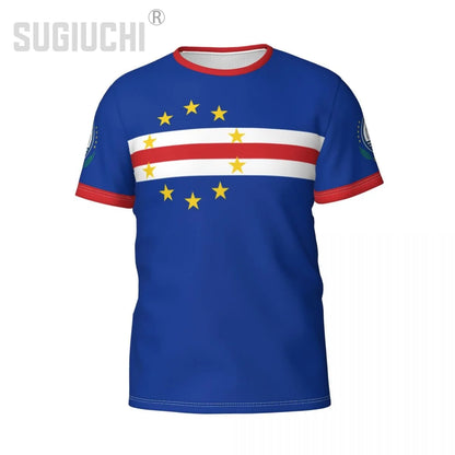 Custom Name Number Cape Verde Flag Emblem 3D T-shirts For Men Women Tees jersey team Clothes Soccer Football Fans Gift T shirt