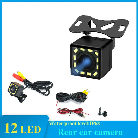 Car Rear View Camera Night Vision Reversing Auto Parking Camera IP68 Waterproof CCD LED Auto Backup Monitor 170 Degree HD Image