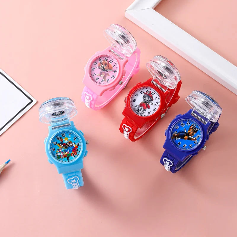 Cute Paw Patrol Watch Cartoon Figure Skye Chase Marshall Everest Children's Electronic Digital Waterproof Watches Kids Toy Gifts