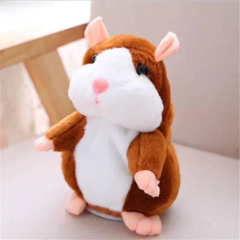 Anime  Models Talking Hamster Mouse Pet Speak Talking Sound Record Hamster Educational Plush Toy for Children Christmas Gift