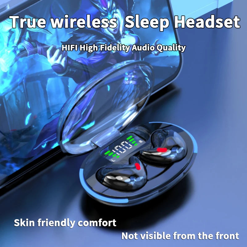 Sleep Bluetooth Headset, Binaural Noise Reduction, Comfortable And Painless Wireless Listening To Songs, High Sound Quality, Men