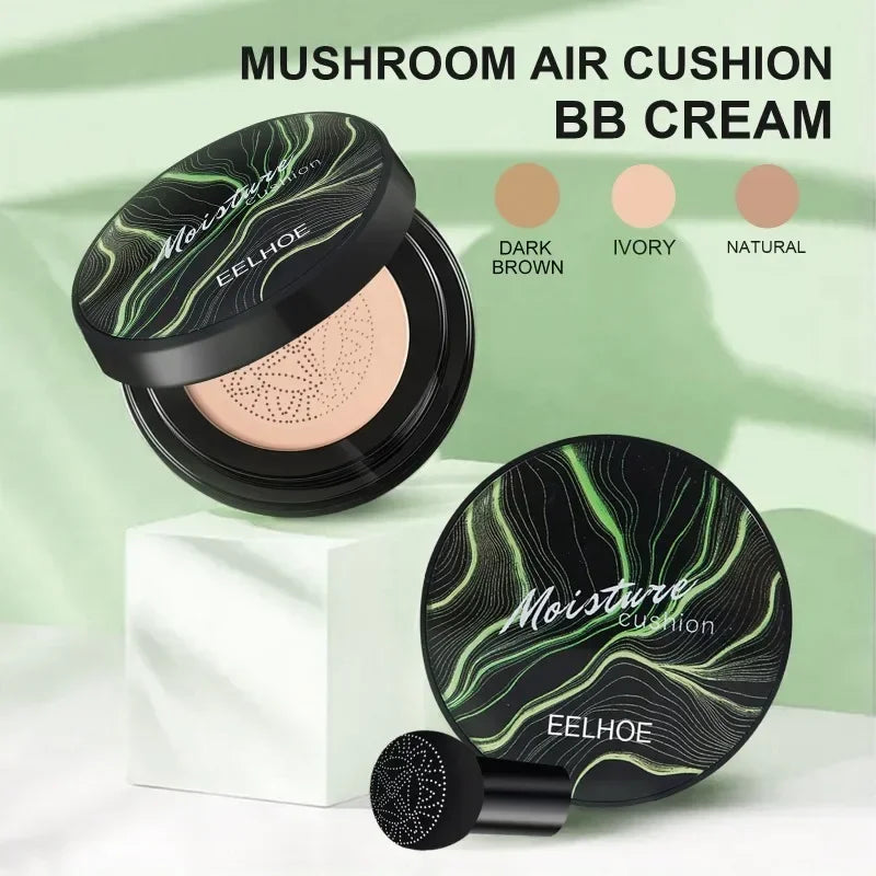 Mushroom Head Air Cushion CC Cream Natural Moisturizing Foundation Concealer Whitening Oil-control Makeup Cosmetics BB Cream