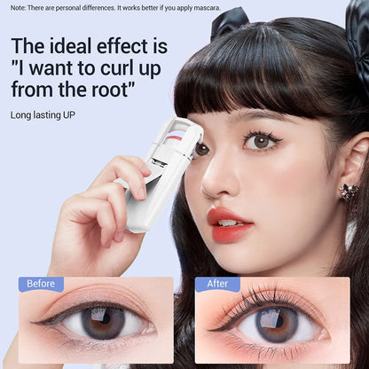 ANLAN Heated Eyelash Curler Rechargeable Eyelashes Clip Long Lasting Eye Lash Curl Electric Eyelash Curler Device Makeup Tools