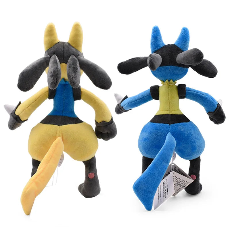 25-32cm Pokemon Anime Figure Lucario Zeraora Pet Plush Dolls Cute Cartoon Collection Ornaments Stuffed Model Kids Xmas Toy Gifts