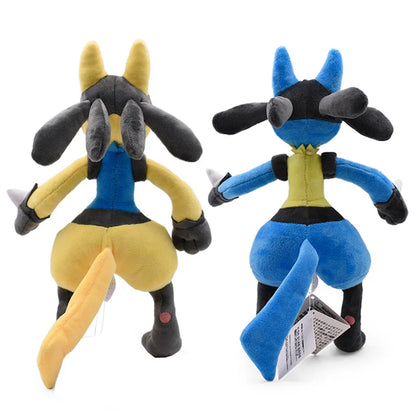 25-32cm Pokemon Anime Figure Lucario Zeraora Pet Plush Dolls Cute Cartoon Collection Ornaments Stuffed Model Kids Xmas Toy Gifts