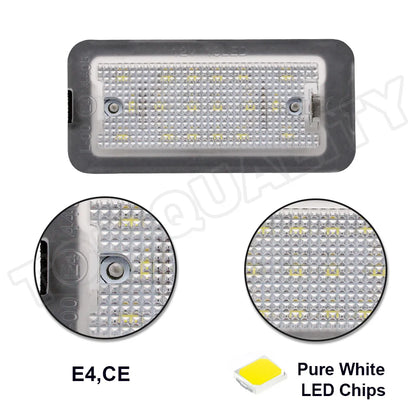 For FIAT 500 For Fiat Abarth 500 Model 2007-2020 2PCS Canbus LED License Number Plate Light OEM part# 51800482