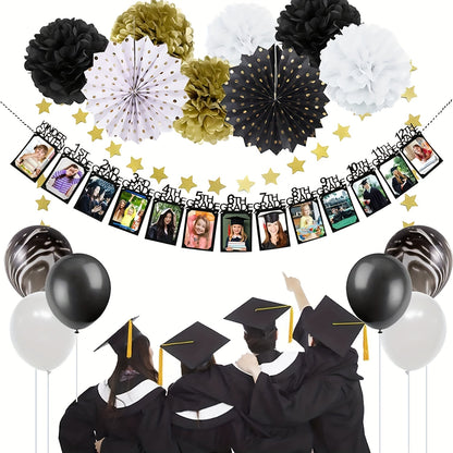 Graduation Photo Banner Set - Perfect for Kindergarten to College Graduation and Birthday Celebrations