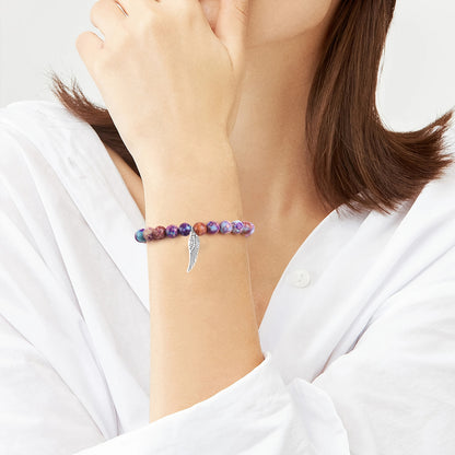 Natural Stone Amethyst Bracelets - Sympathy and Bereavement Gifts for Women - Memorial Gifts for Loss of Loved Ones